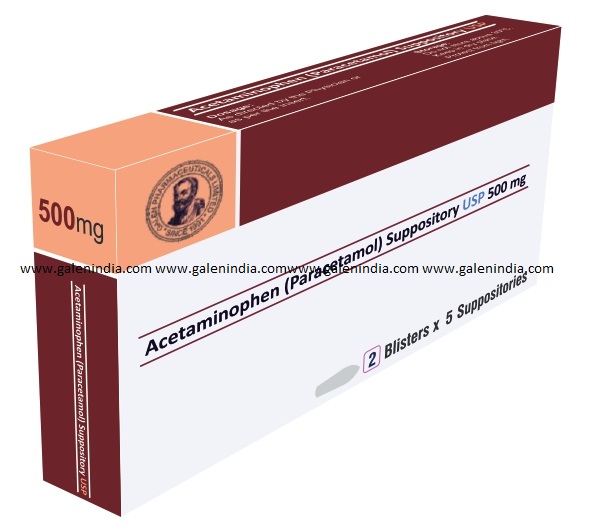 Acetaminophen (Paracetamol) Suppositories 500mg