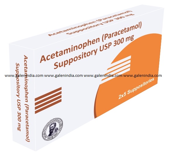 Acetaminophen (Paracetamol) Suppositories 300mg