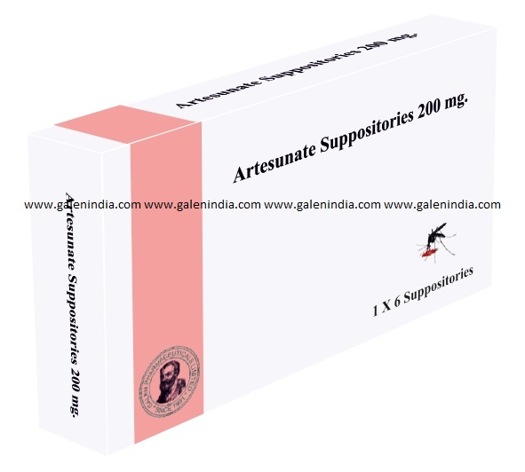 Artesunate Suppositories 200 mg.