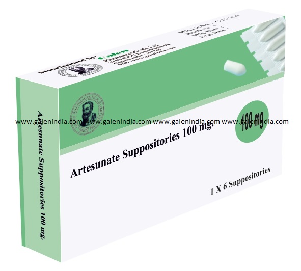 Artesunate Suppositories 100 mg.