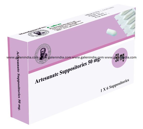 Artesunate Suppositories 50 mg