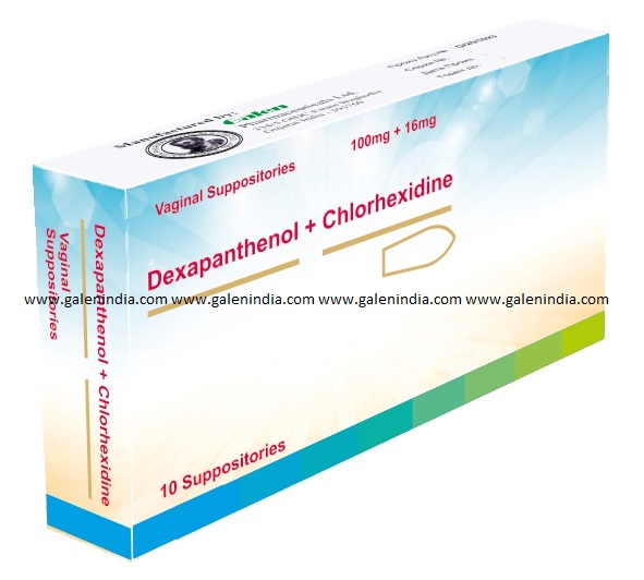 Dexapanthenol & Chlorhexidine Suppositories