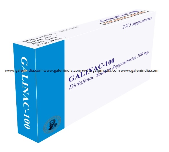 Diclofenac Sodium Suppositories 100 mg